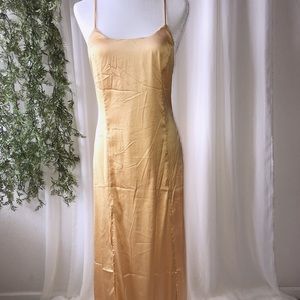 Satin maxi dress